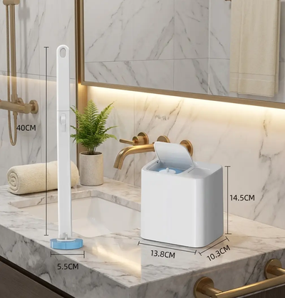 Saniflow™ Toilet Brush with Replaceable Heads